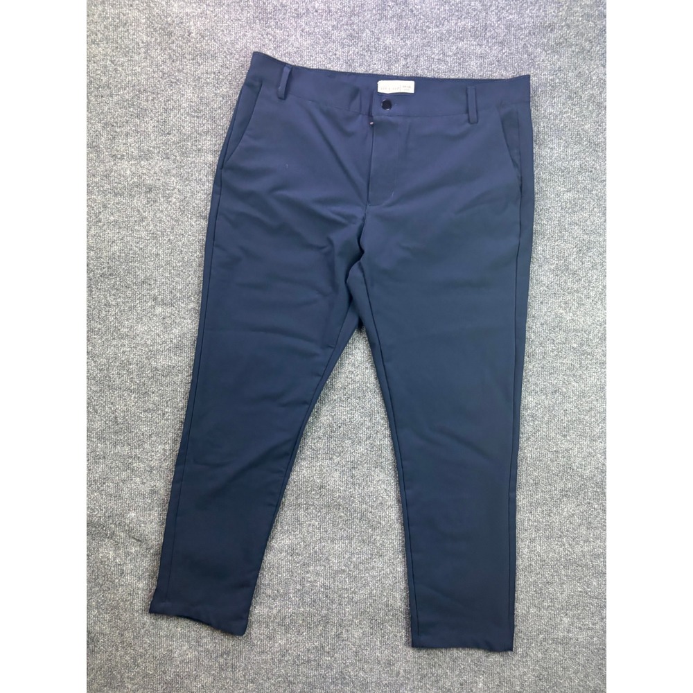 Day & Age Brian Pants Mens 34x30 Navy Blue Slim Fit Tech Chino Trousers